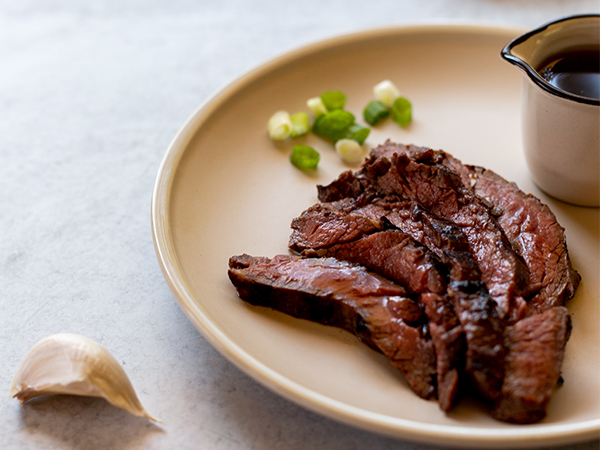 Japanese Style Skirt Steak in Maple Teriyaki Marinade