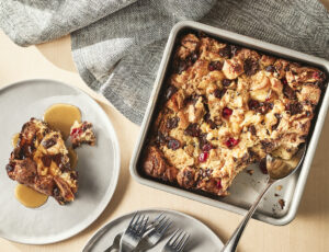 Maple Croissant French Toast Casserole