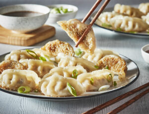 Mushroom, Tofu and maple dumplings